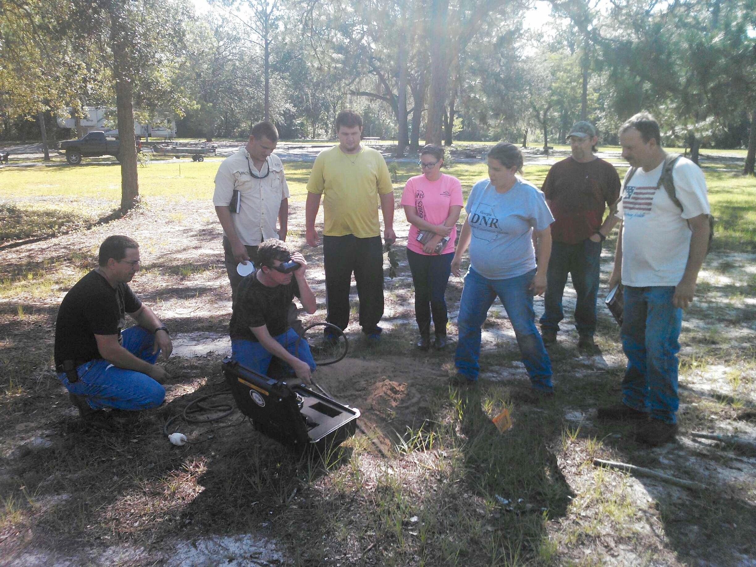 Fish & Wildlife Management Students at Reed Bingham State Park