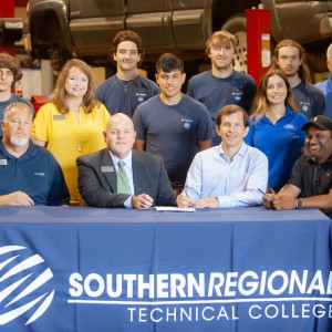 Ford Motor Company, Southern Regional Technical College, and Robert Hutson Sign Partnership. Photo for Ford Motor Company, Southern Regional Technical College, and Robert Hutson Sign Partnership.