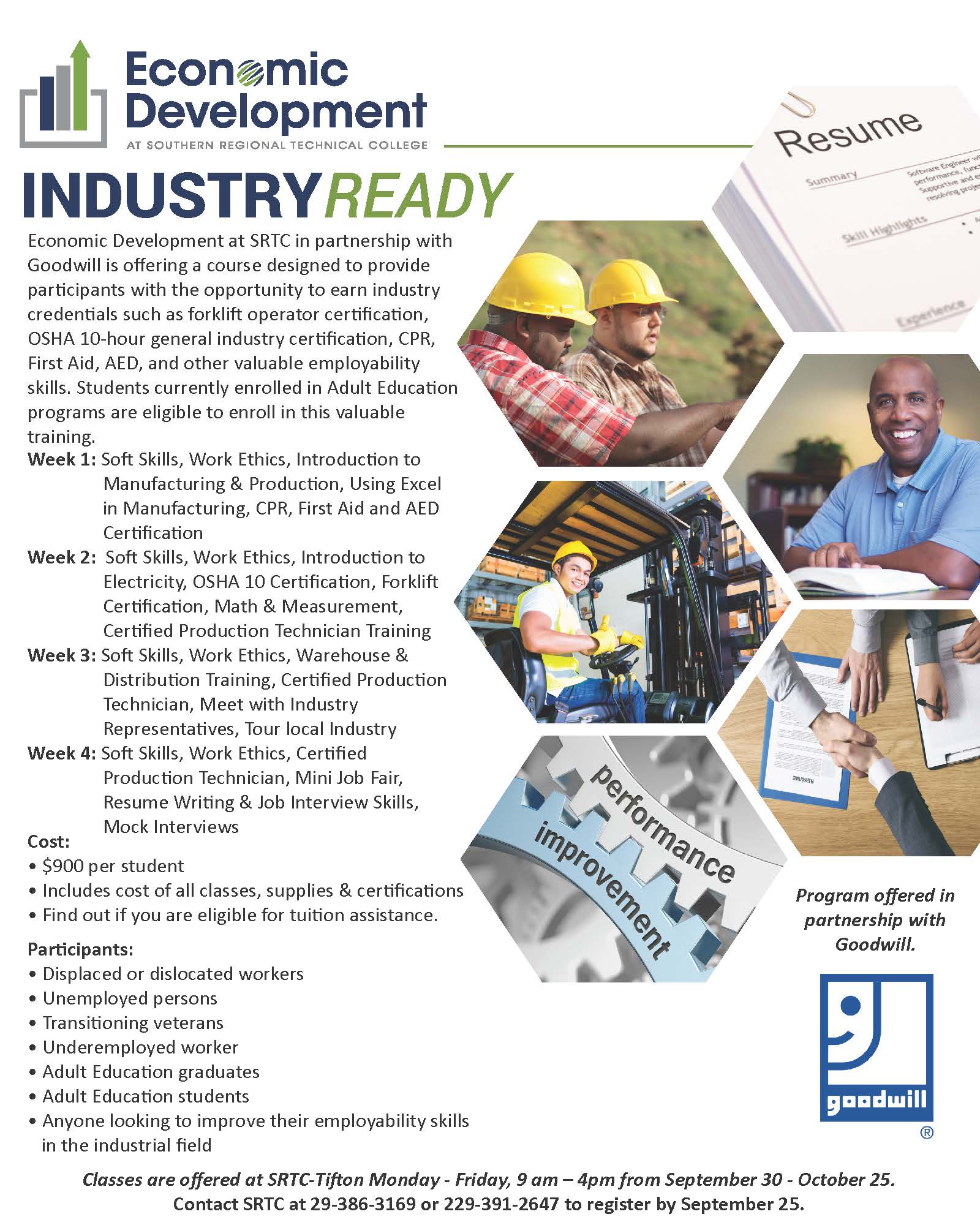 Goodwill Partners With Srtc To Provide Scholarships And