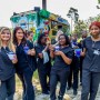 Click to enlarge image Students enjoying Kona Ice sponsored by SGA