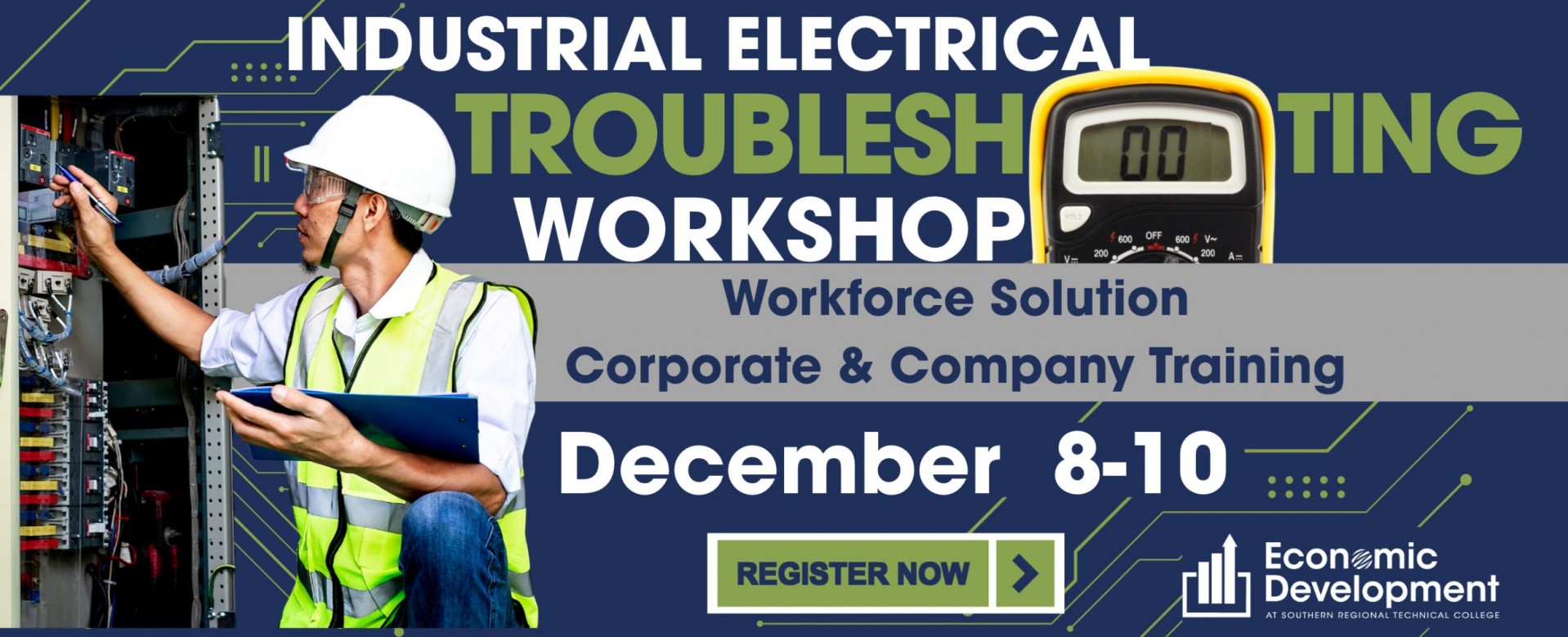 Join us for an Industrial Electrical Troubleshooting Workshop December 8-10th