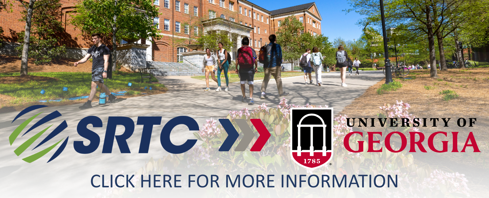 SRTC to UGA Click banner for more information.