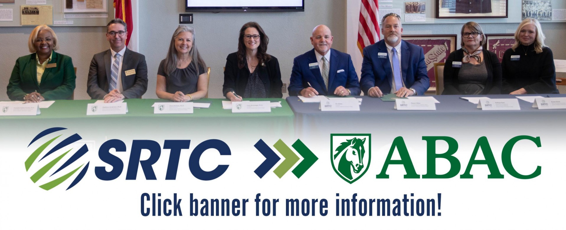 SRTC to ABAC Click banner for more information.