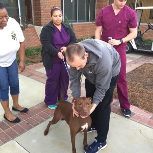 Photo for Nursing Students at SRTC Benefit from On-Site Animal Assisted Therapy