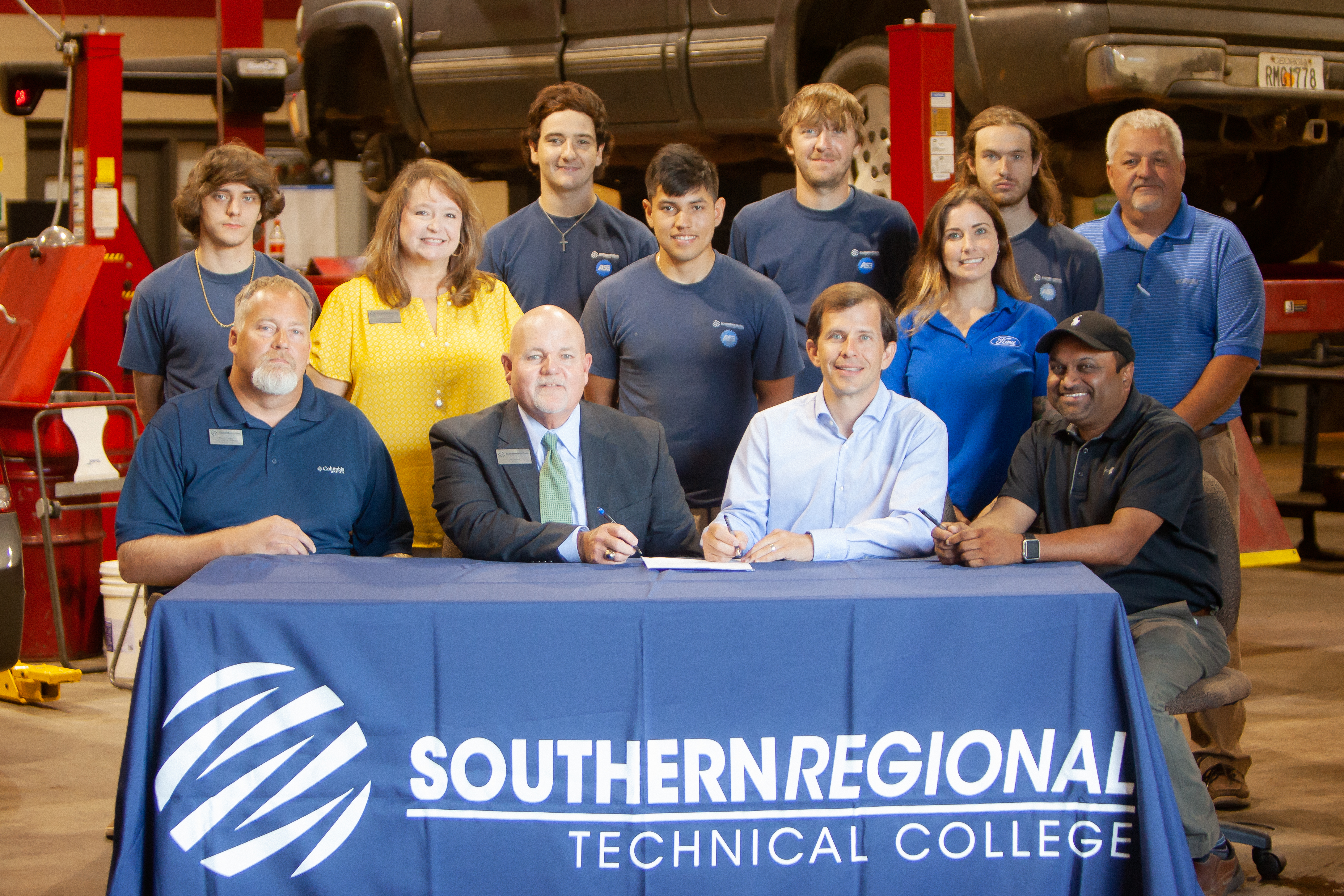 Photo for  Ford Motor Company, Southern Regional Technical College, and Robert Hutson Sign Partnership.
