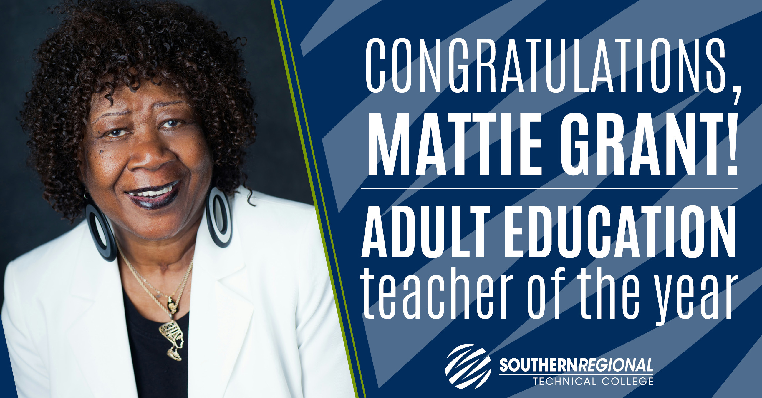 Photo for Mattie Grant Named SRTC Adult Education Teacher Of The Year 