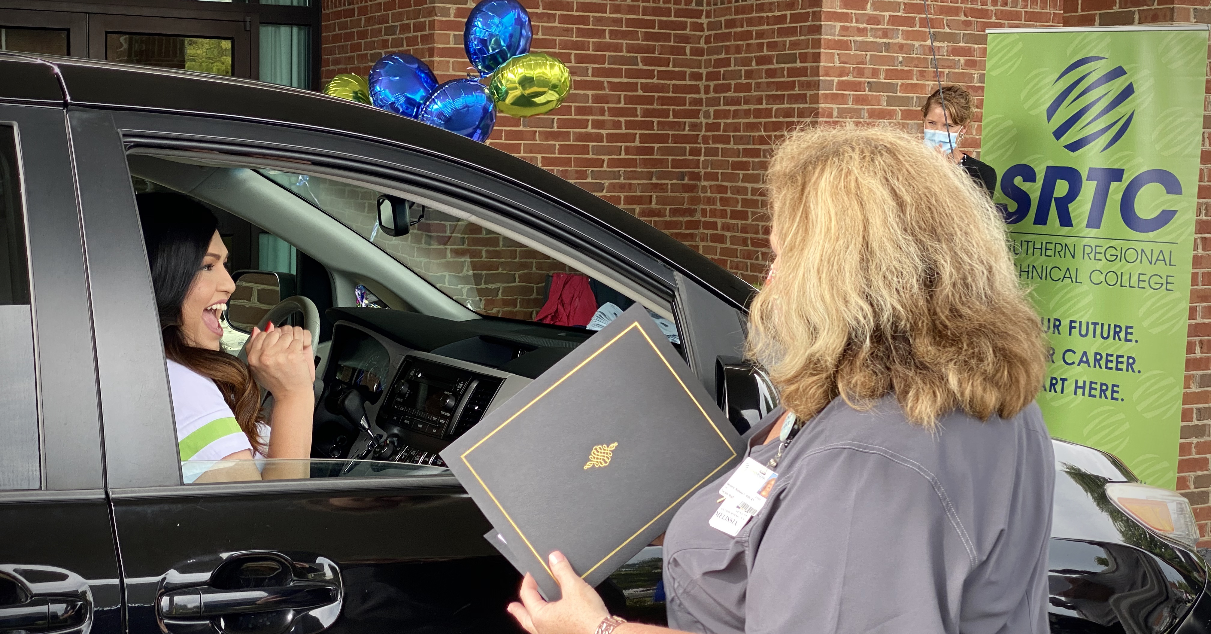 Photo for Nursing Students Honored in Drive-Through Pinning Ceremony at SRTC-Moultrie