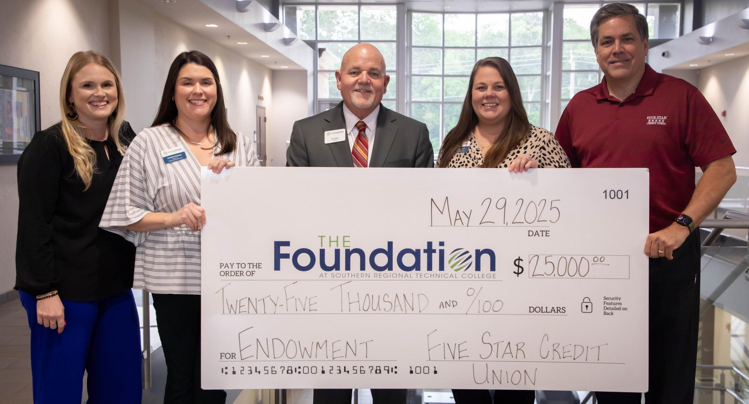 Photo for Five Star Credit Union Foundation Doubles SRTC Scholarship Endowment to $50,000