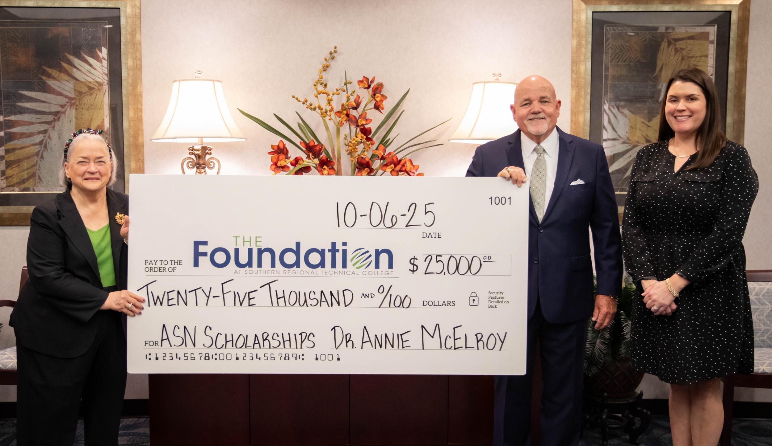 Photo for Dr. Annie Laurie McElroy Endows New Scholarship for Southern Regional Technical College Students