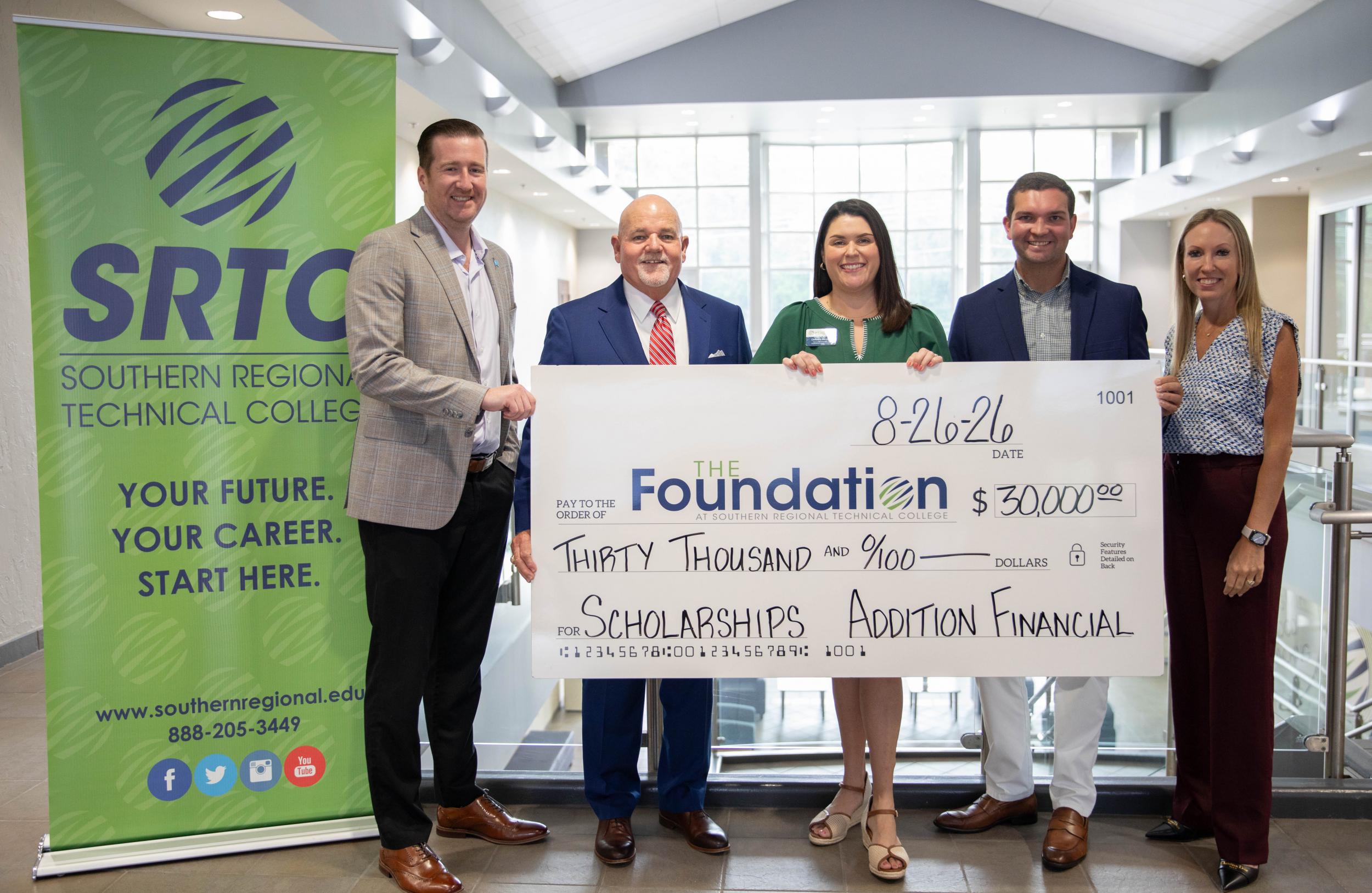 Photo for Addition Financial Credit Union Announces First Georgia College Partnership with Southern Regional Technical College