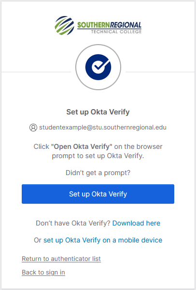 Okta verify
