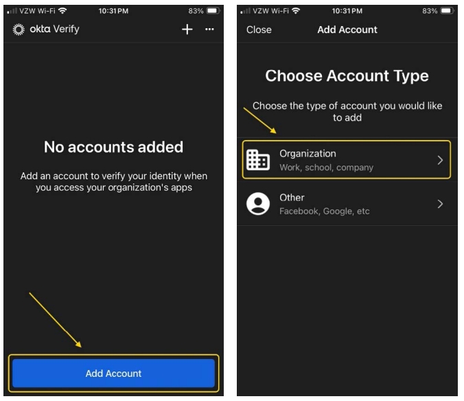 Okta verify iOS