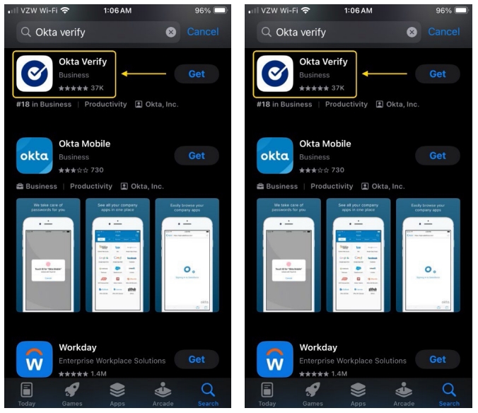 Okta Verify iOS