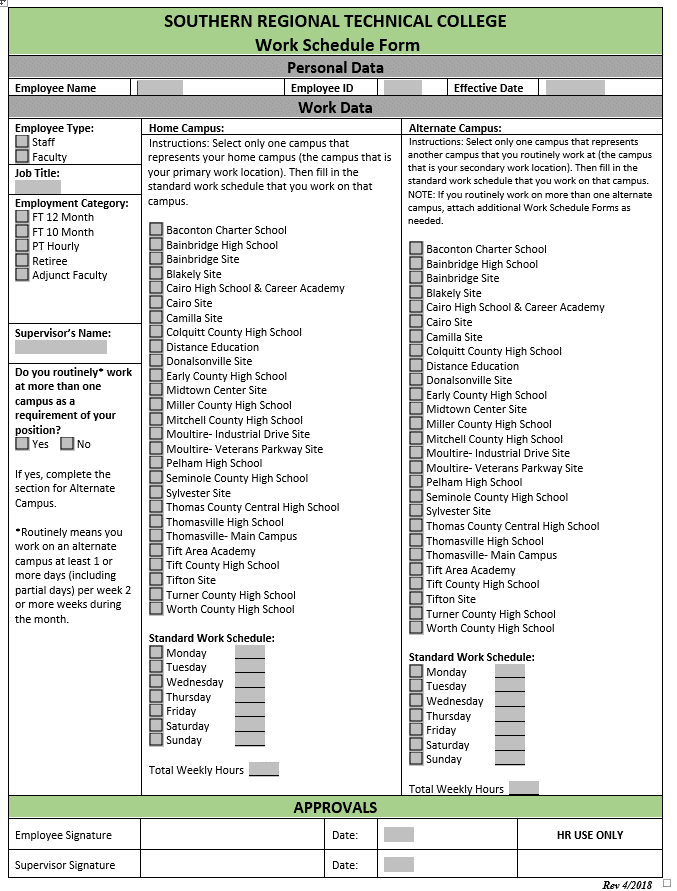 4.2sr - SRTC Procedure: Work Schedules, Meal and Rest Periods, and ...